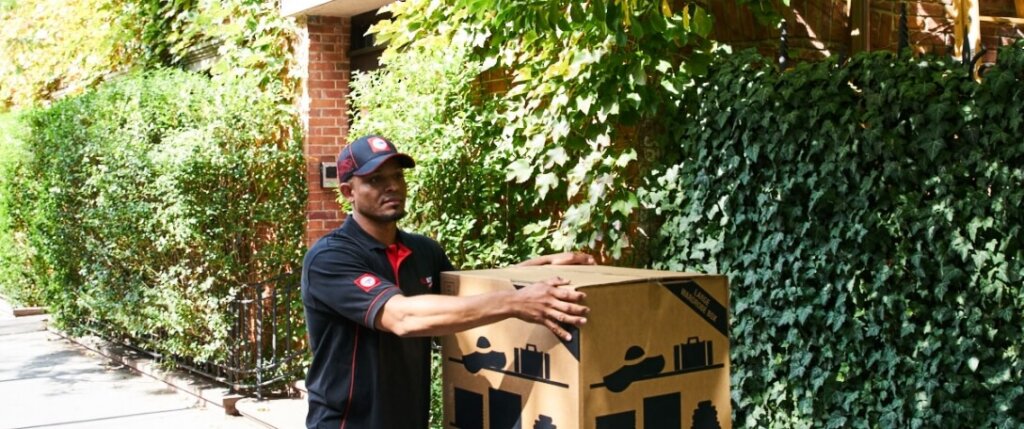 Flatrate Mover transporting a box